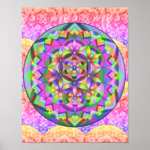 Poster Fleur de la vie~