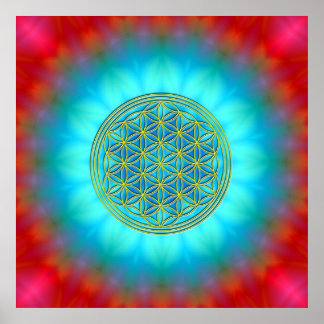 Poster Fleur de la vie Motif 11