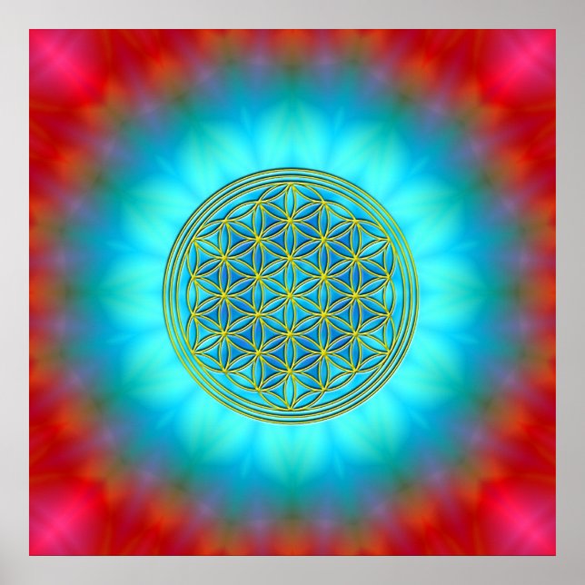 Poster Fleur de la vie Motif 11 (Devant)