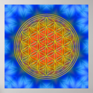 Poster Fleur de la vie Motif 13