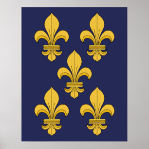 Poster Fleur-de-lis