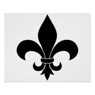 Poster Fleur de lis Motif