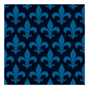 Poster Fleur de lis Motif Classic