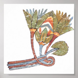 Poster Fleur de Lotus égyptienne antique