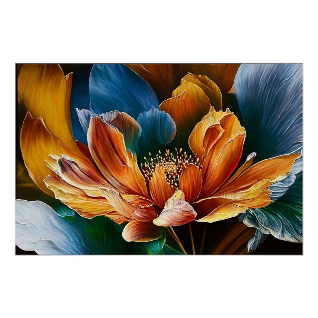 Poster Fleur de lumière (Devant)