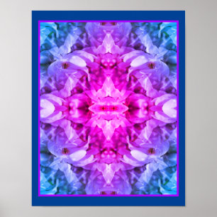 Poster Fleur de Magnolia Fleurs teintées Abstrait