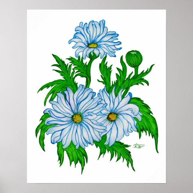 Poster Fleur de marguerite (Devant)