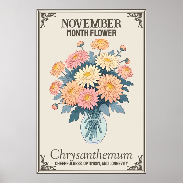 Poster Fleur de novembre (Devant)