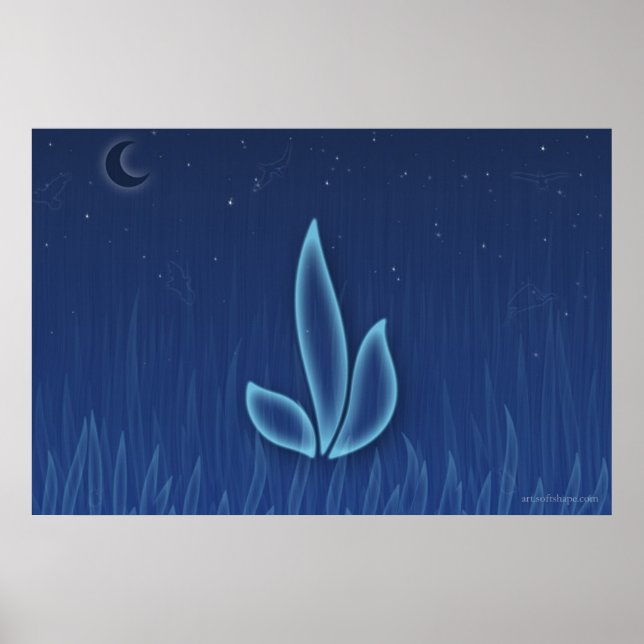Poster Fleur de nuit (Devant)