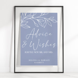 Poster Fleur de Pervenche Conseils et Vœux de Mariage Sim