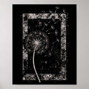 Poster Fleur de pissenlit Grunge Alt Alternative Goth Got