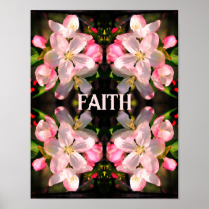 Poster Fleur de Printemps Foi Fleur Fleur Fleur Inspirati