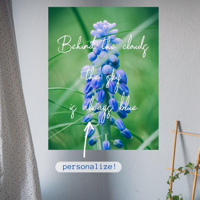 Poster Fleur de printemps (Hyacinthe de raisin) (Créateur téléchargé)