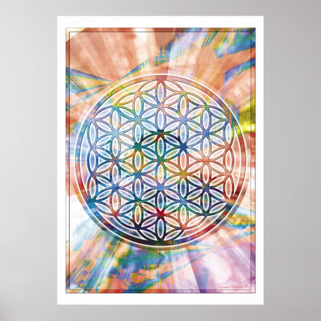 Poster Fleur de vie (Devant)