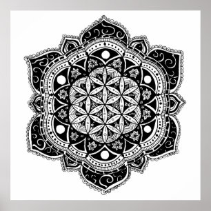 Poster Fleur de vie Mandala