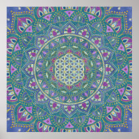 Fleur De Vie - Mandala India Style 1