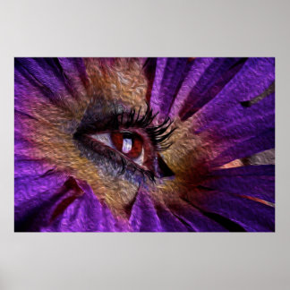 Poster Fleur des yeux