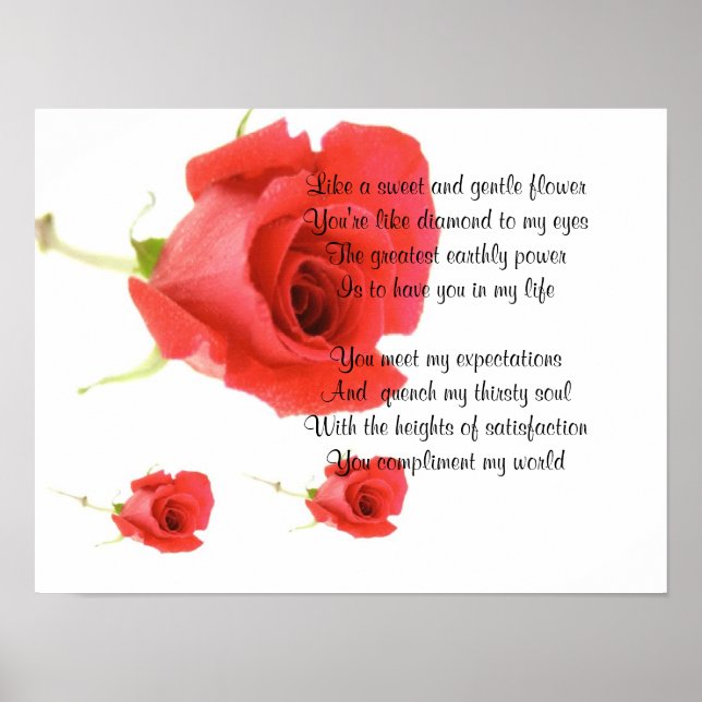 Poster Fleur douce et douce (Devant)