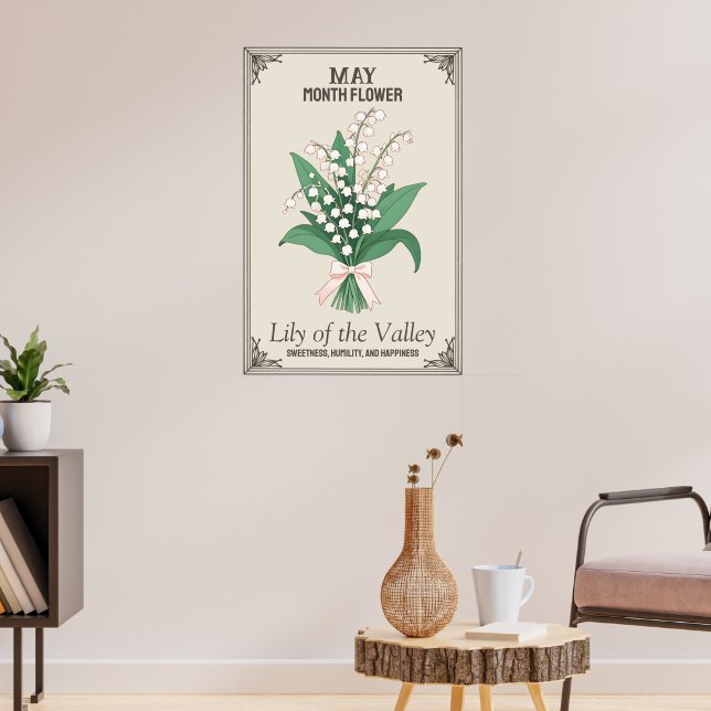 Poster Fleur du mois de mai (Salon 3)