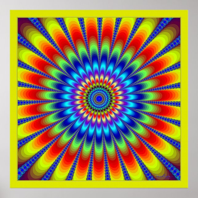 Poster Fleur éclatante (Devant)