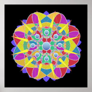 Poster Fleur étoile