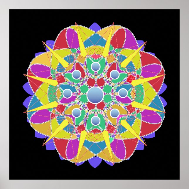 Poster Fleur étoile (Devant)