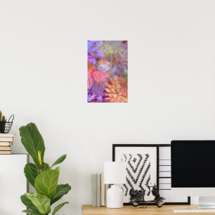 Poster Fleur Fée Double exposition Imaginaire Art
