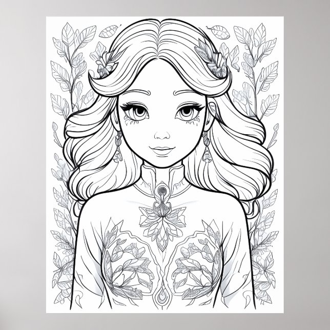 Poster Fleur gracieuse : Un symbole de l'élégance naturel (Devant)