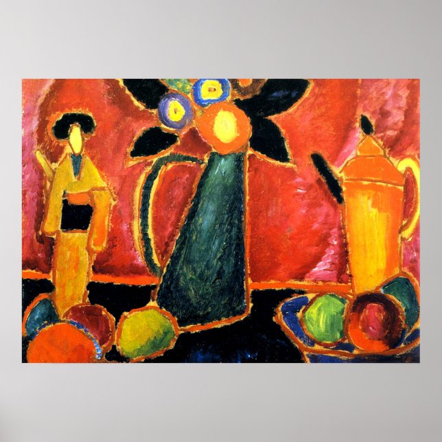 Poster Fleur japonaise (Devant)