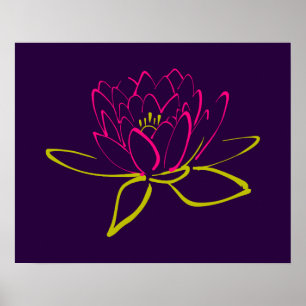 Poster Fleur Lotus