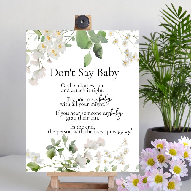 Poster Fleur marguerite sauvage thème Shhh Don't Say Baby (Créateur téléchargé)