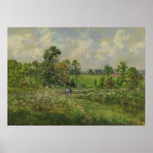 Poster Fleur Meadow William Henry Holmes Aquarelle