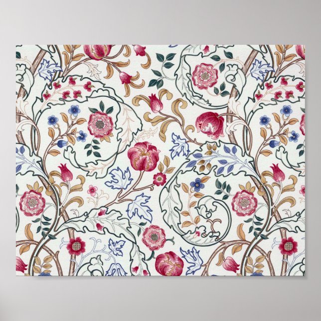 Poster Fleur, Motif Floral, William Morris (Devant)