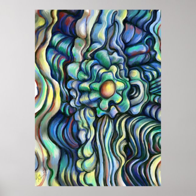 Poster Fleur nouée (Devant)