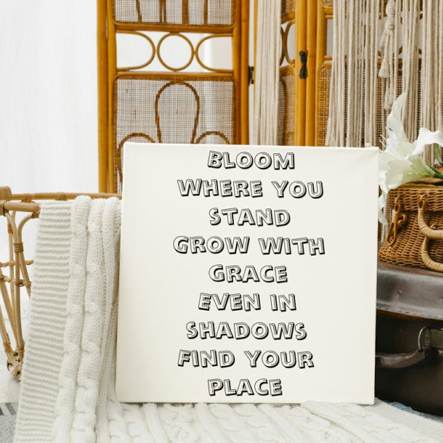 Poster Fleur où vous êtes, mini poème inspirant (Créateur téléchargé)