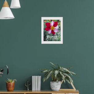 Poster Fleur où vous êtes planté Citation florale