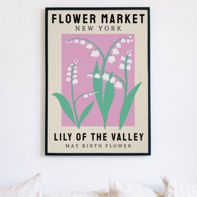 Poster Fleur personnalisée Marché Fleur de naissance Art  (Créateur téléchargé)