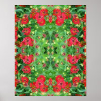Fleur rouge Zinnia de fond Motif Abstrait