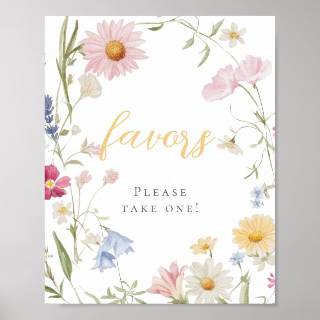 Poster Fleur sauvage 1er anniversaire S'il vous plaît pre (Devant)