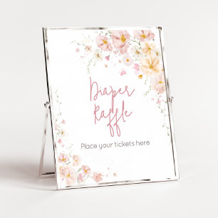 Poster Fleur sauvage Baby en fleur Baby shower Déchets Ra