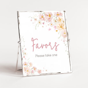 Poster Fleur sauvage Baby in Bloom Baby shower Faveurs