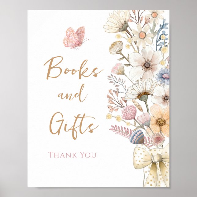 Poster Fleur sauvage Boho (Devant)