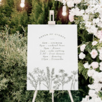 Fleur sauvage Boho Green Mariage Calendrier des év