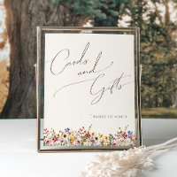 Fleur sauvage coloré | Cartes et Cadeaux beiges Si