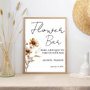 Poster Fleur sauvage Flower bar signe fleur de douche nup