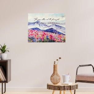 Poster Fleur sauvage, La Parole de Dieu est debout