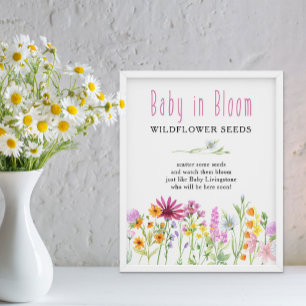 Poster Fleur sauvage Meadow Baby in Bloom Flower Seeds Fa