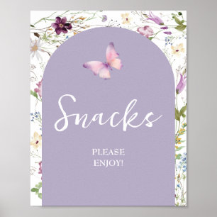 Poster Fleur sauvage Wild ONE Butterfly Garden