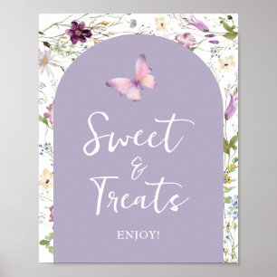 Poster Fleur sauvage Wild ONE Papillon doux & Traitements