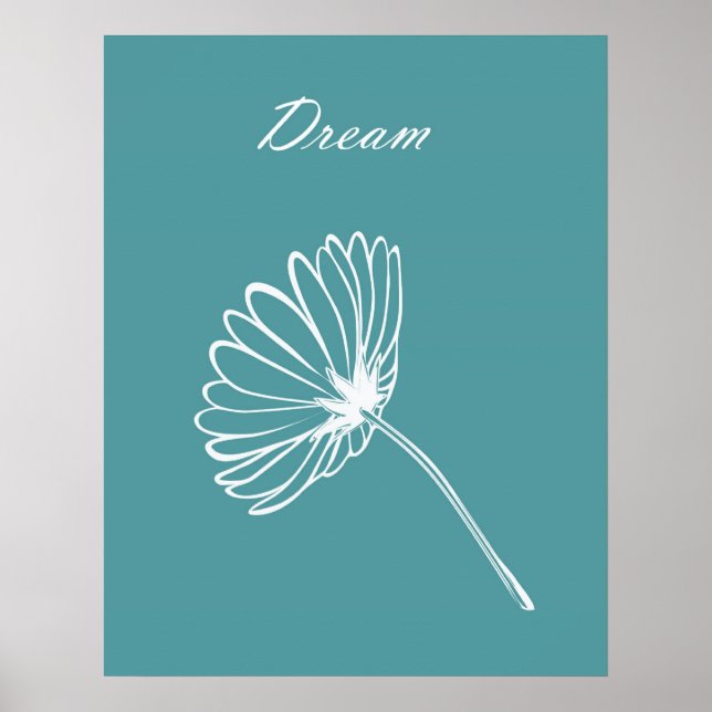 Poster Fleur simple (Devant)